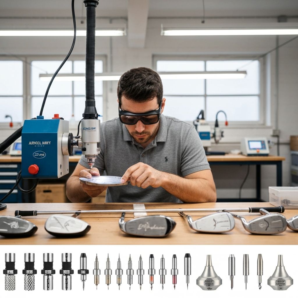 Custom laser engraving for golf clubs